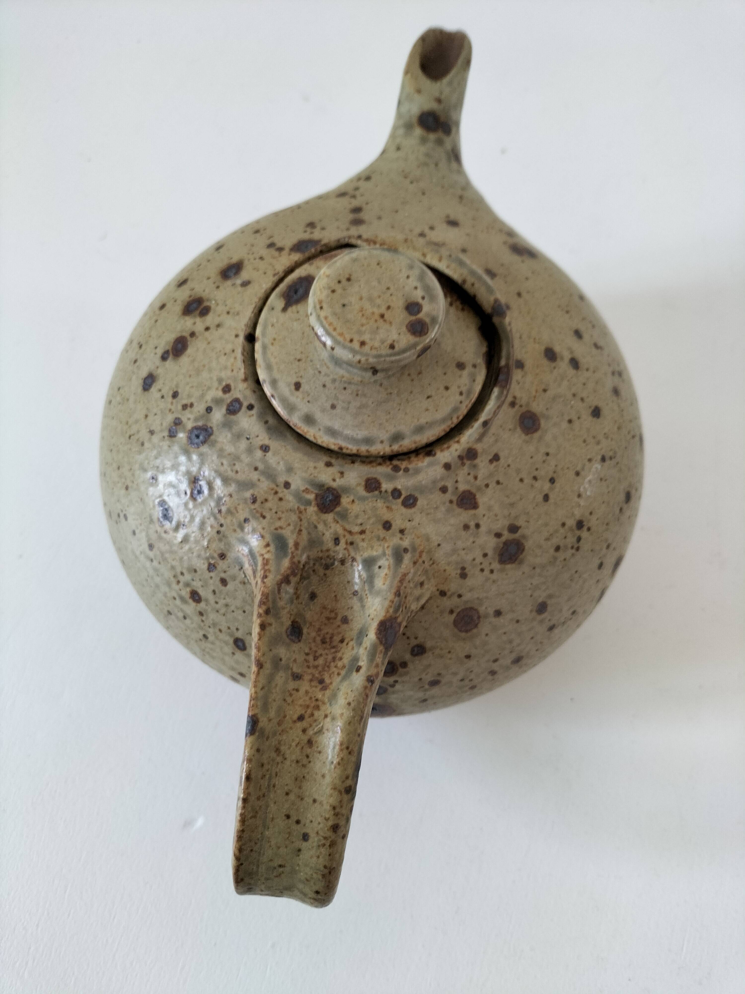 Théière en grès de Puisaye – années 60/70
