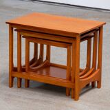 Scandinavian teak nesting coffee tables