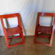 Pair of folding chairs, 60s