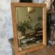 Antique natural wood mirror