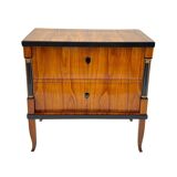 Biedermeier Chest of Drawers in Ebonized & Gilded Cherry Wood, Franconia, 1820s