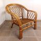 Vintage rattan armchair 60s