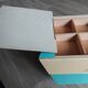 Vintage sewing box painted wood