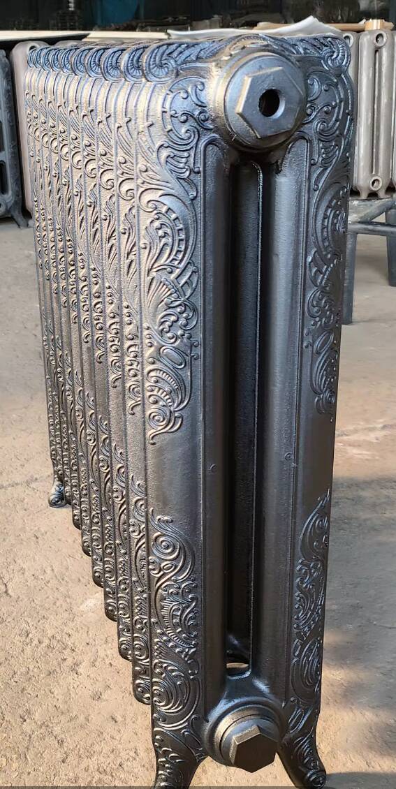 Rococo floral cast iron radiator