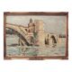Avignon, the Saint Bénezet bridge, oil painting on panel signed B. Theaux