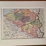 Map of Belgium from 1928
