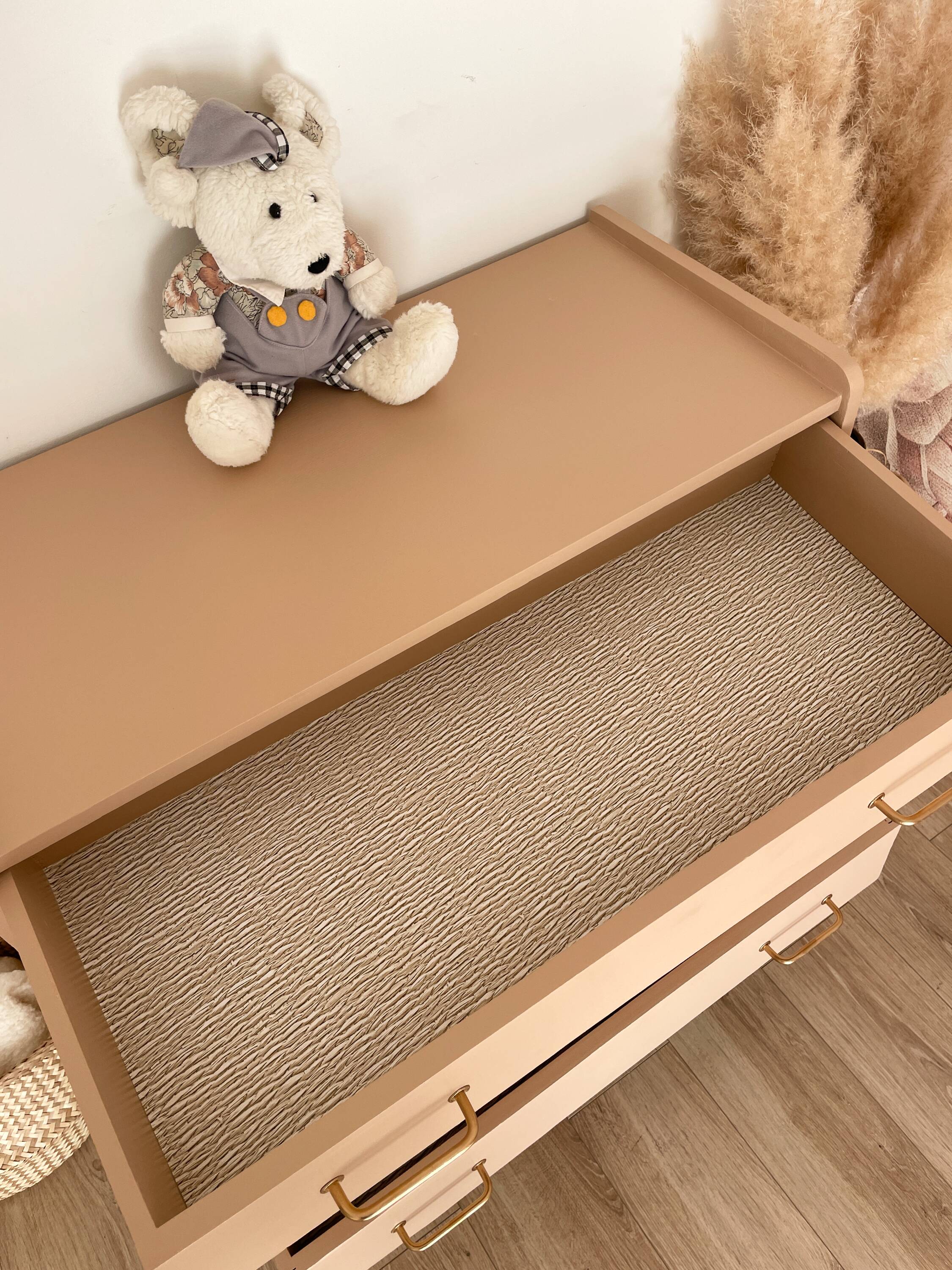 Commode vintage beige rosé