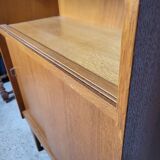 Showcase bookcase 70's feet compass