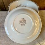 8 English deep plates Royal Tudor Crown Harvest