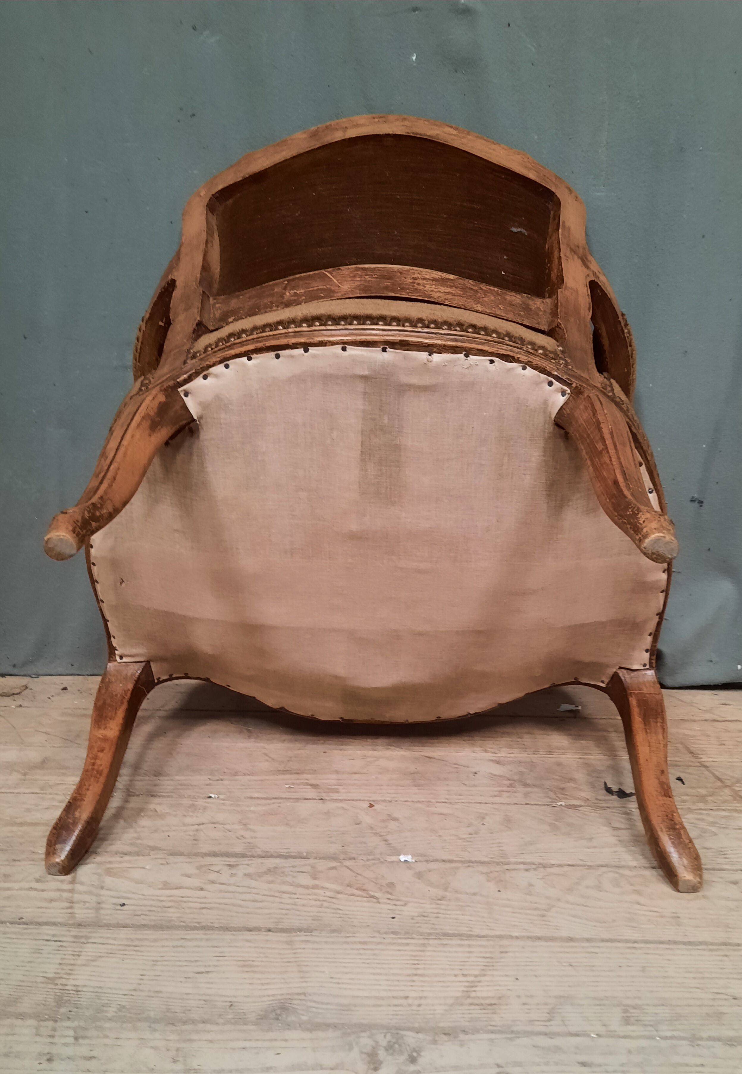 Louis XV style convertible armchair