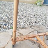 Vintage rattan service