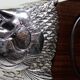 Large vintage 1960s wooden and silver-plated metal salmon serving tray