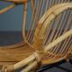 Fauteuil en rotin Dutch Design 1960