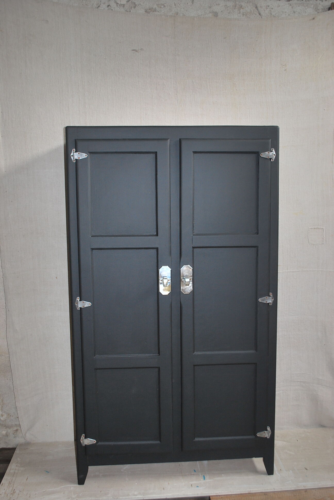 Renovated black parisian wardrobe