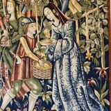 Reproduction of aubusson tapestry tomb of workshops and number 4528 / 695