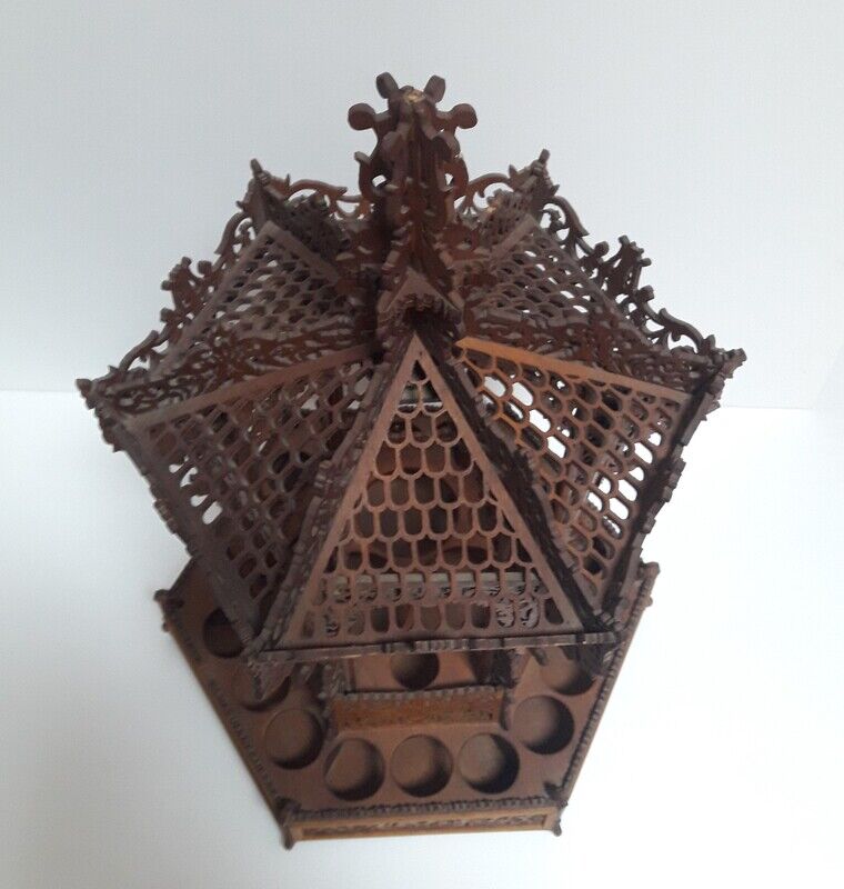 Liquor cellar bandstand wooden cut early XX °