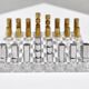 Modernist French Acrylic Glass Chess Set, 1970s, Set of 17