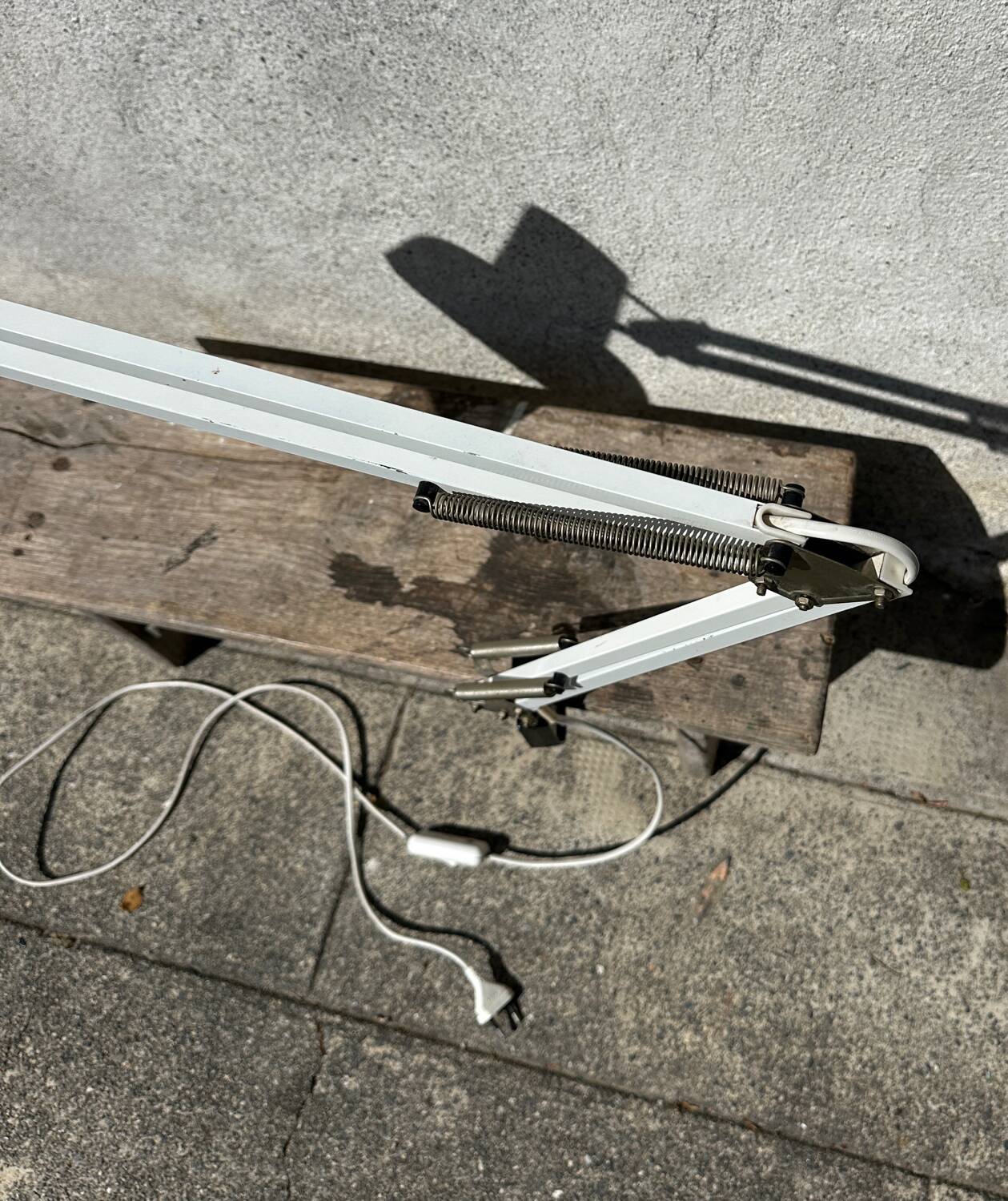 Vintage architect's desk lamp, articulated desk lamp.
