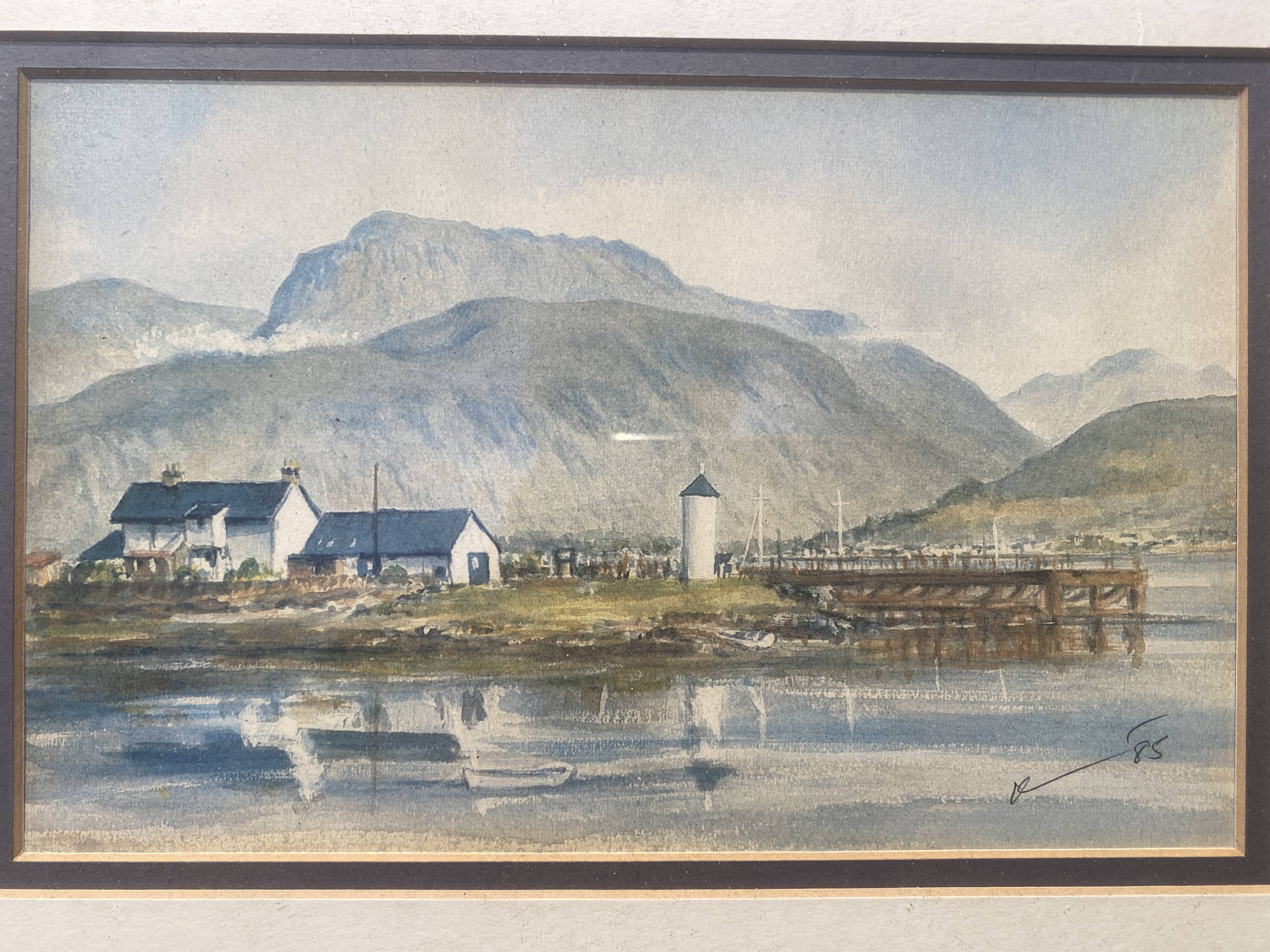 Painting on framed paper