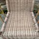 Fauteuil en rotin enfant vintage