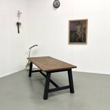 Modern solid oak dining table