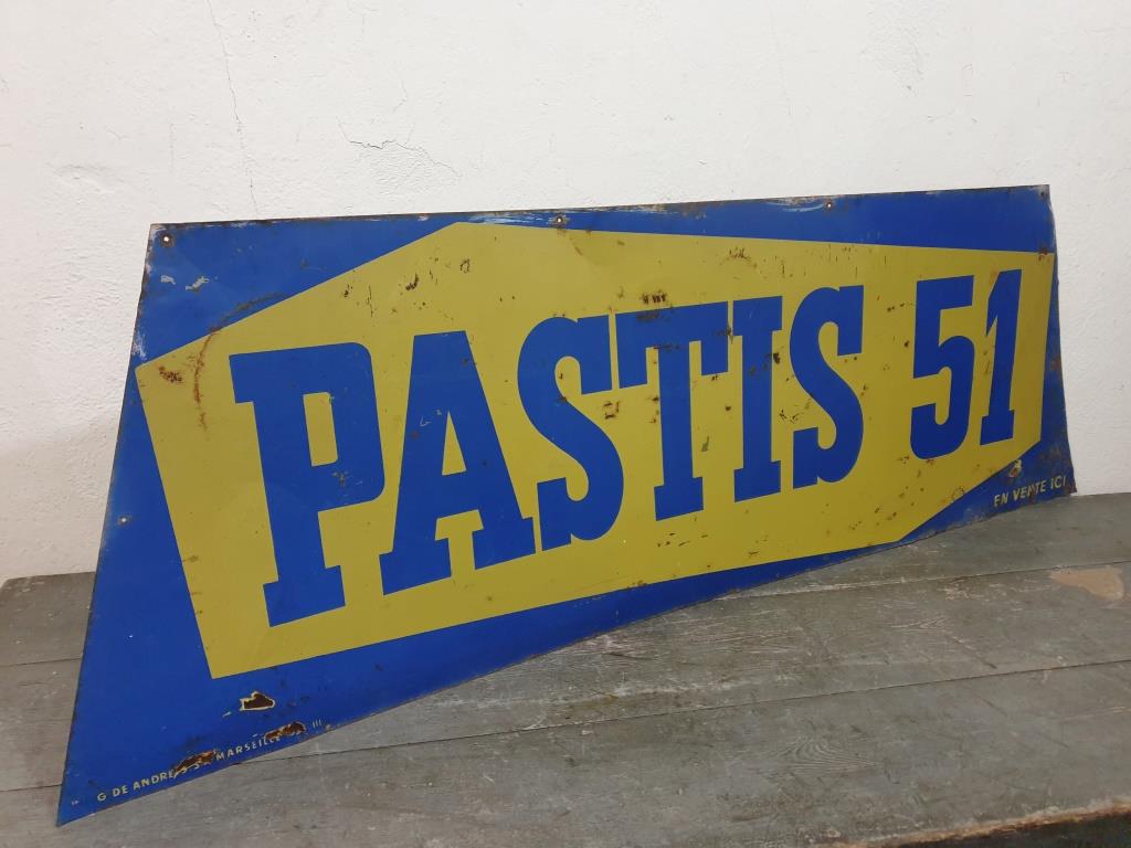 BISTROT - SHEET ADVERTISING - ADVERTISING PASTIS 51