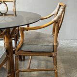 Ensemble table à manger et 4 chaises, 70s