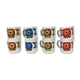 Set of 8 mugs mobil cups