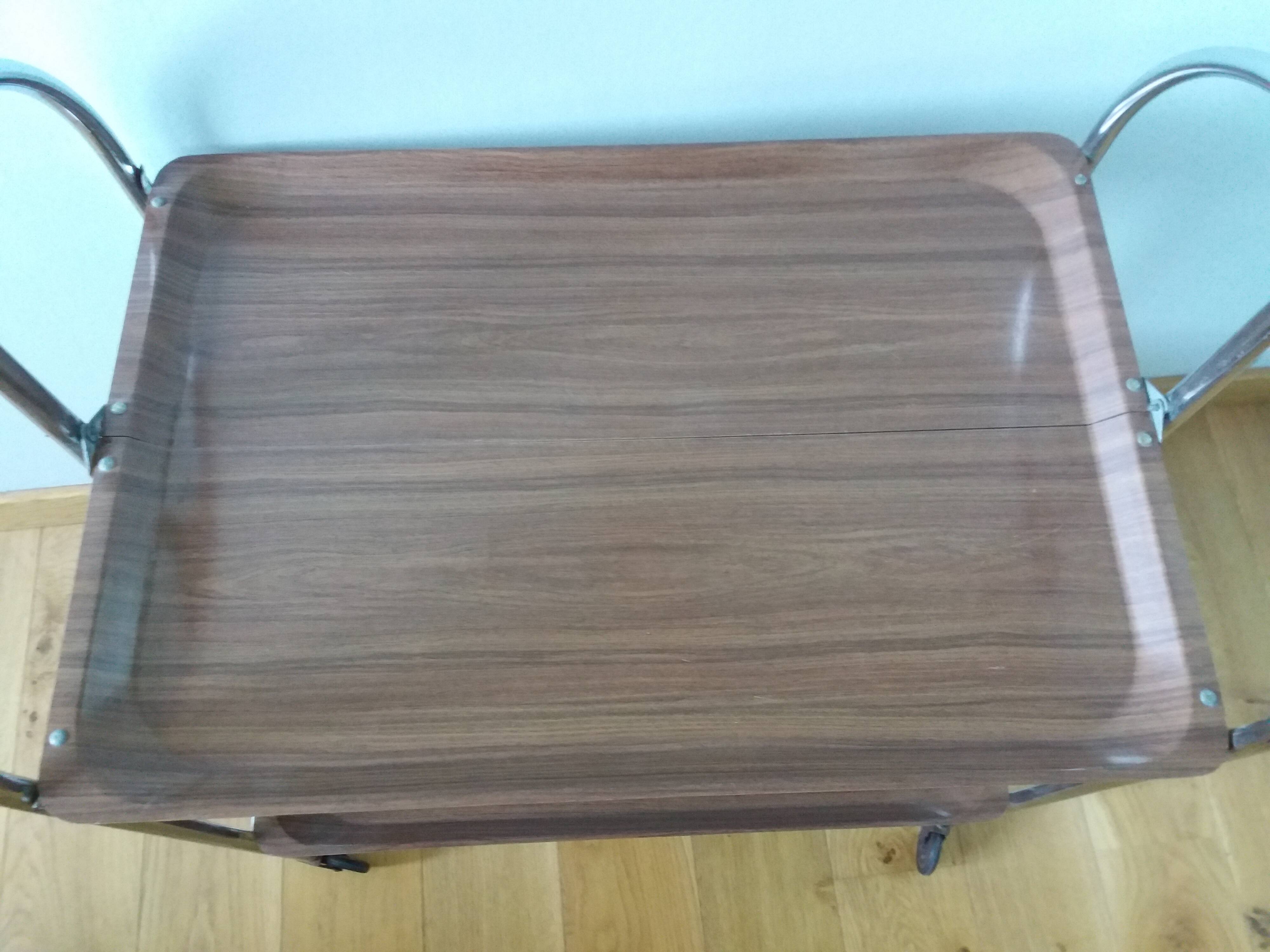 Folding trolley on wheels