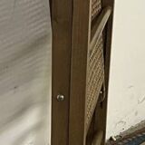 Vintage wooden and cane folding chair