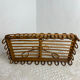 Shelf or wall console in rattan and bamboo