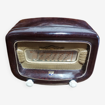 Radio lamp set tsf "unic radio" bakelite 50s