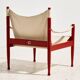 Safari lounge chair model 30 and ottoman by Erik Wørts for Niels Eilersen, set of 2.