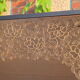 Japanese screen embroidered golden threads