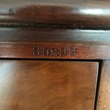 Secretary American Notary in Solid Wood with Sliding Curtain AMBERG'S CABINET LETTER