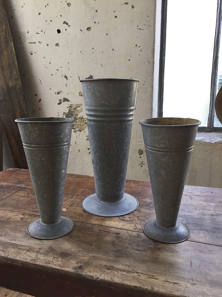 Series 3 vases florists zinc