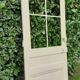 Glass communication door h221.5x90cm old 4 panes without interior glazing