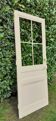 Glass communication door h221.5x90cm old 4 panes without interior glazing