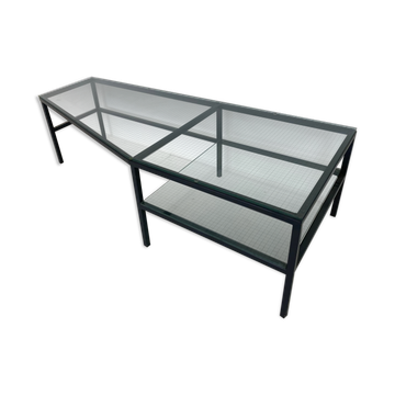 Steel and glass side table by Bas van Pelt for Janni van Pelt 1960s