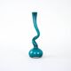 Turquoise vase, Swing Vase, Danish design, manufactured by Normann Copenhag