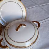 Chastagner Limoges porcelain dinner service, 1930s
