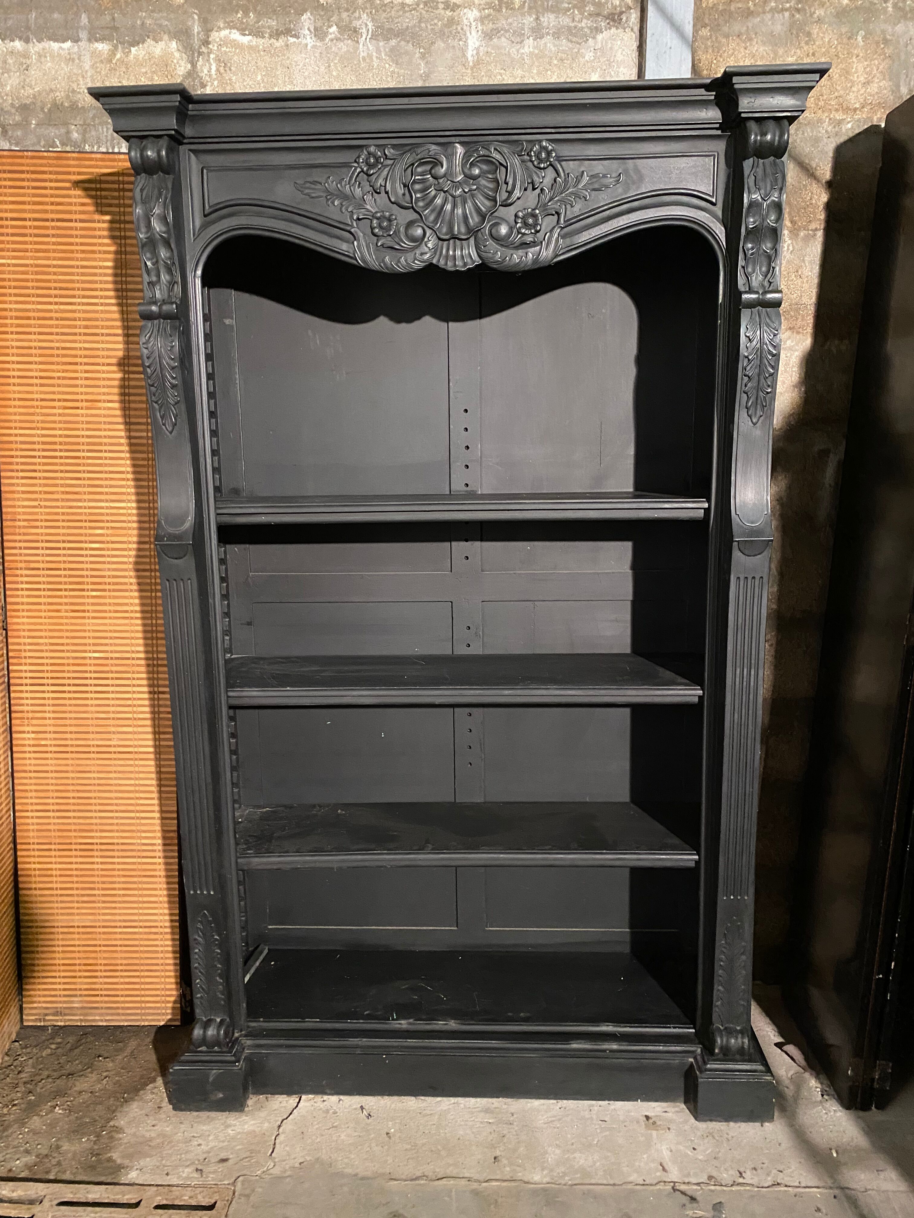 Library style Louis XV black