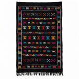 Small black Sabra rug 100x150 cm