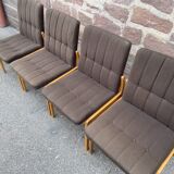 4 old Scandinavian Lounge chairs 60s Fröscher KG