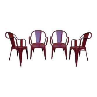 Armchairs Tolix model C by Xavier Pauchard