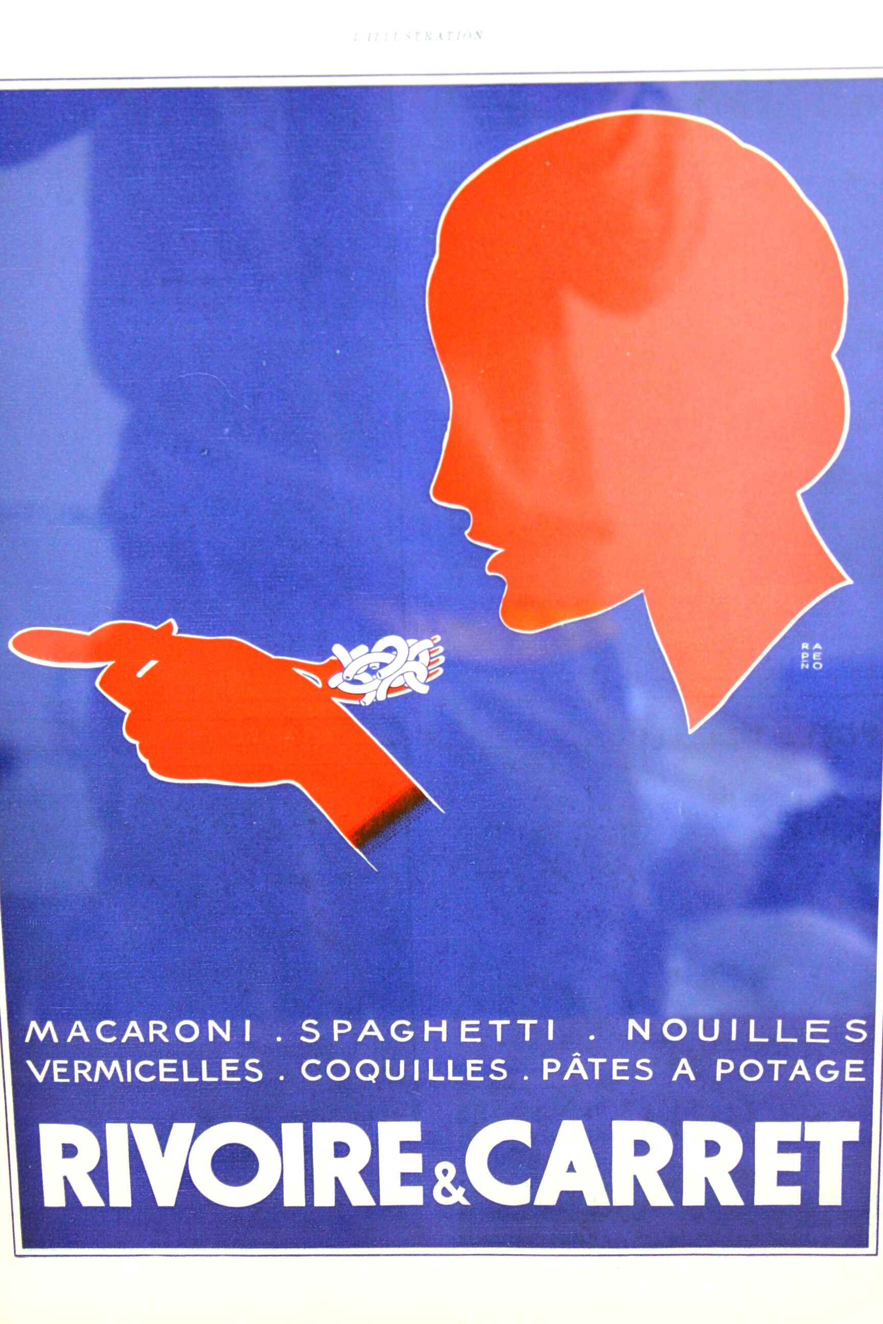 Rivoire and Carret paste - vintage pub poster 1930