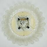 back lit wall MIRROR by schöninger acrylic frame ice glass decor 1960s 1970