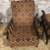 Vintage velvet armchairs