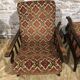 Fauteuils velours vintages