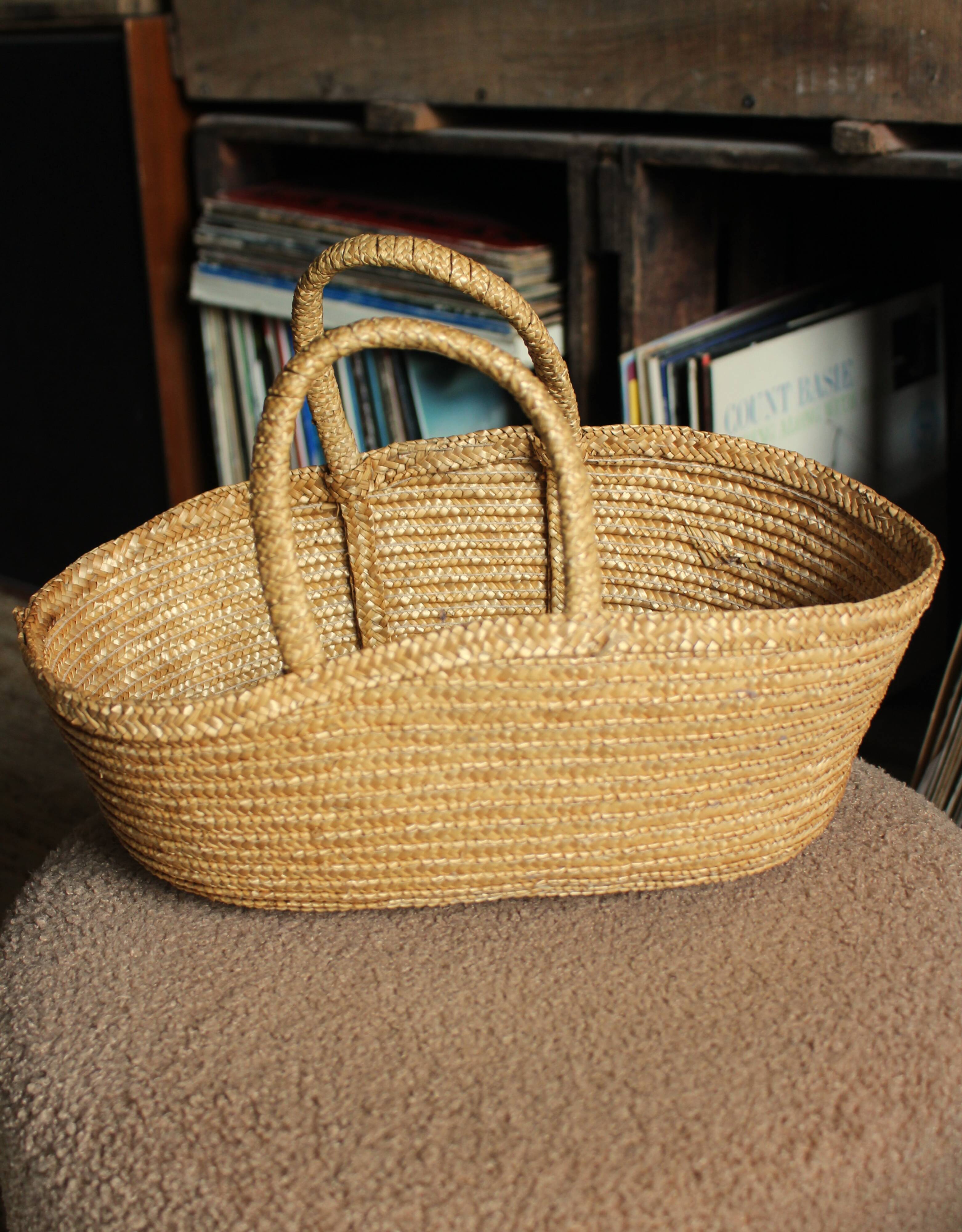 Vintage wicker basket